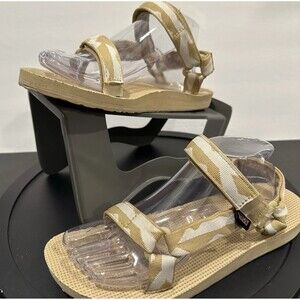 Teva Original Universal Balance Starfish Womens 9 Sandals Beige White Geometric